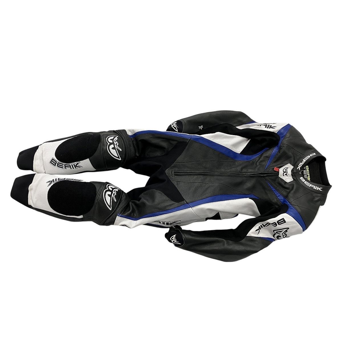 BERIK 2.0 革ツナギ 黒/青/白 BERIK RACE-DEP 2.0 レーシングスーツ 50サイズ 黒 青 革ツナギ