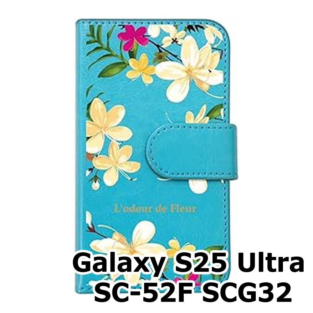 新品未使用】 Galaxy S25 Ultra SC-52F SCG32 手帳型スマホ ケース 花
