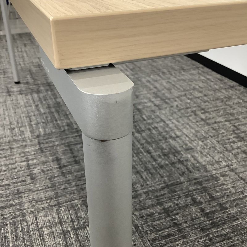 中古 カウンターテーブル オカムラ 天板ナチュラル 幅1800×奥行450×高