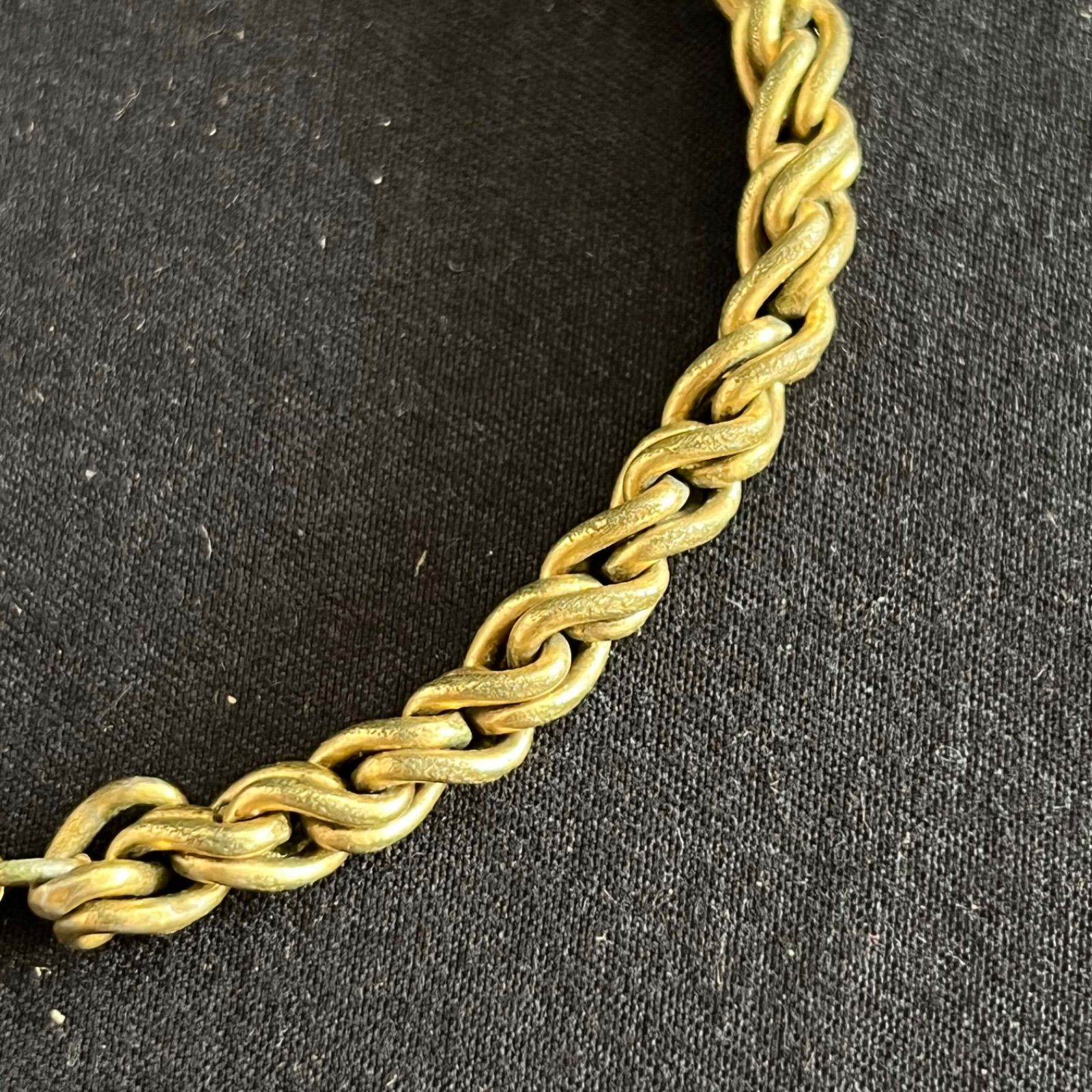 Dior ゴールド パール ツイストチェーン アンクレット T1 Dior ブレスレット バングル ツイスト チェーン ゴールドカラー