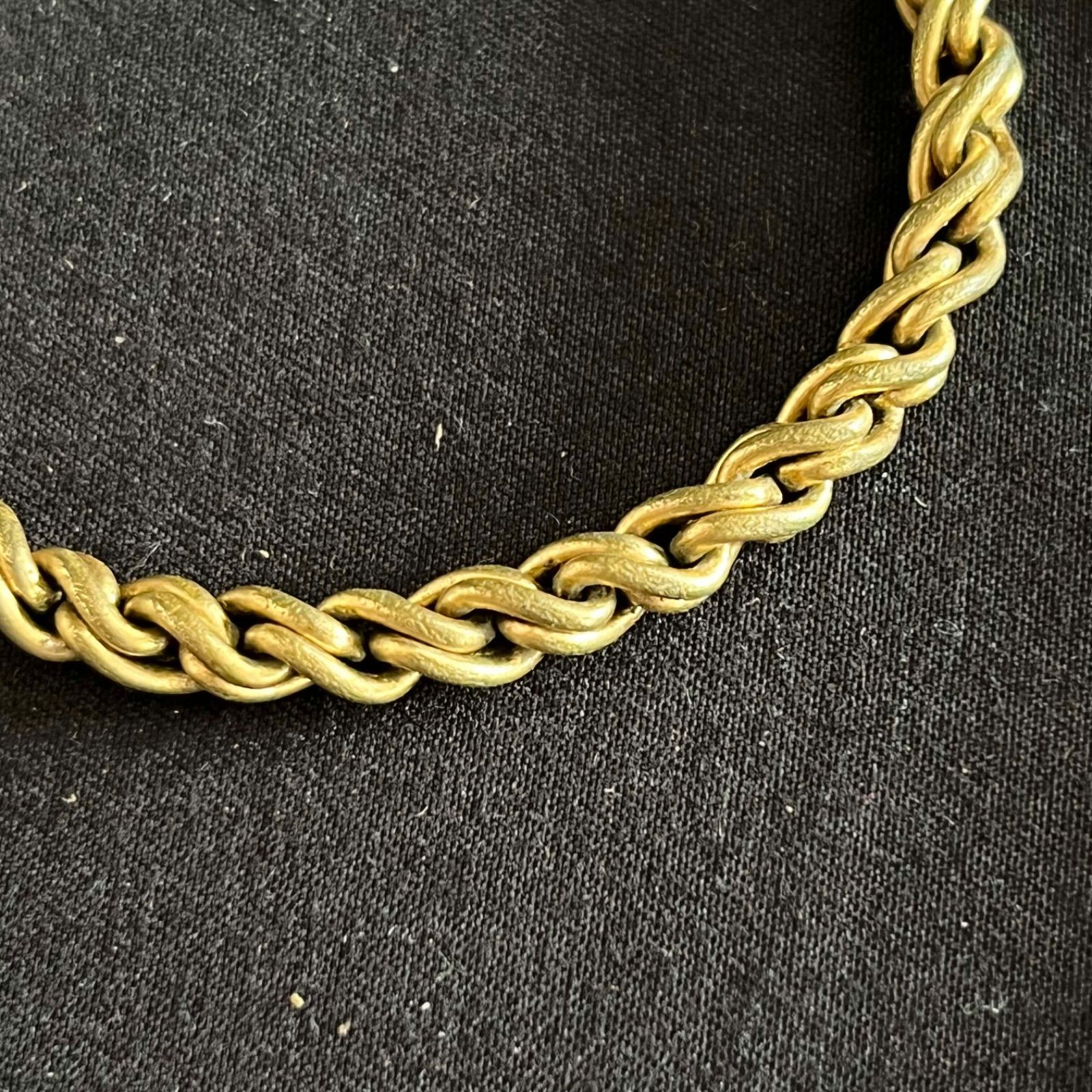 T1 Dior ブレスレット バングル ツイスト チェーン ゴールドカラー