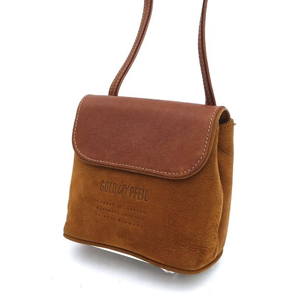 GOLD PFEIL / ゴールド ファイル □ショルダーバッグ レザー ヌバック