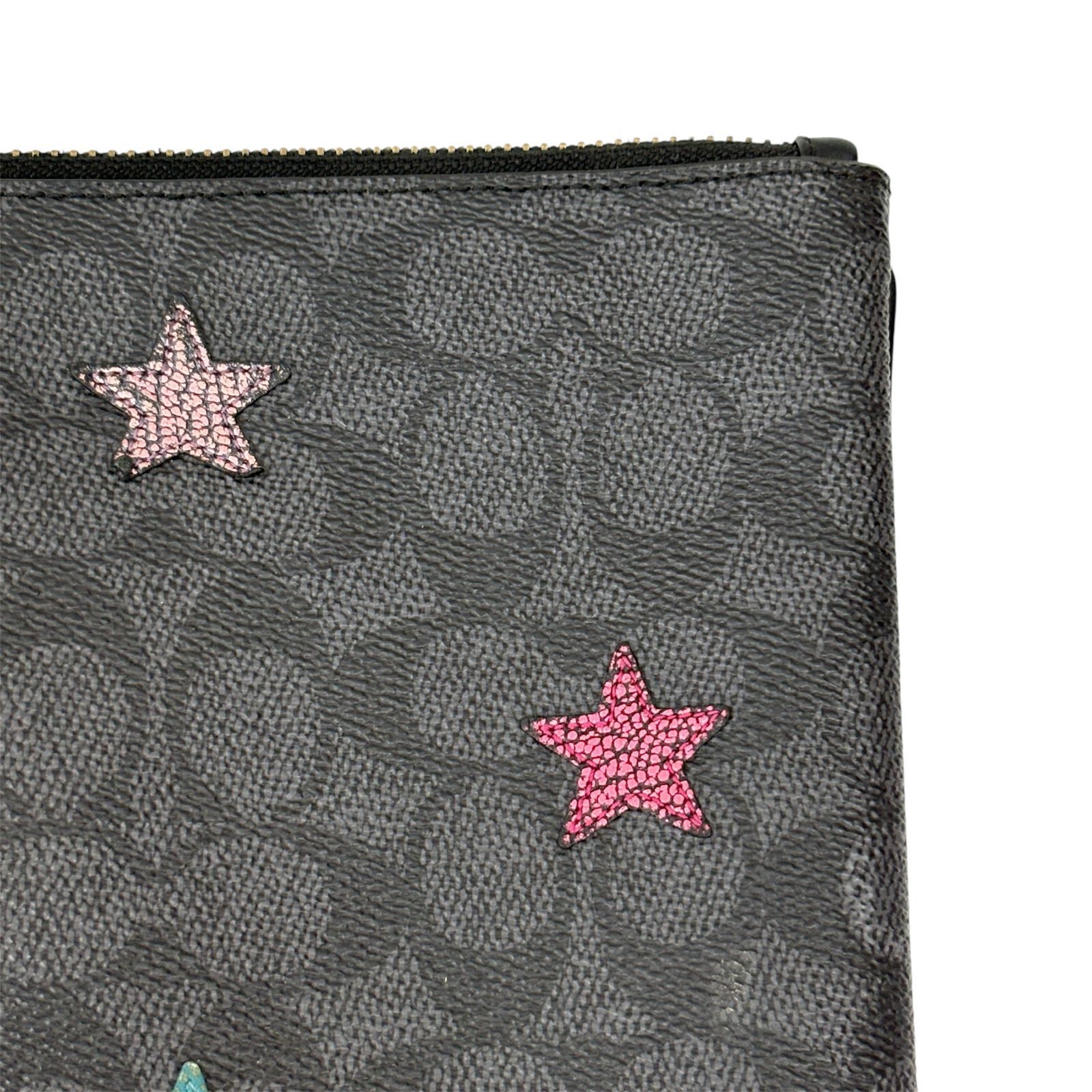 COACH コーチ】 クラッチバッグ セカンドバッグ スター 星刺繍 72038