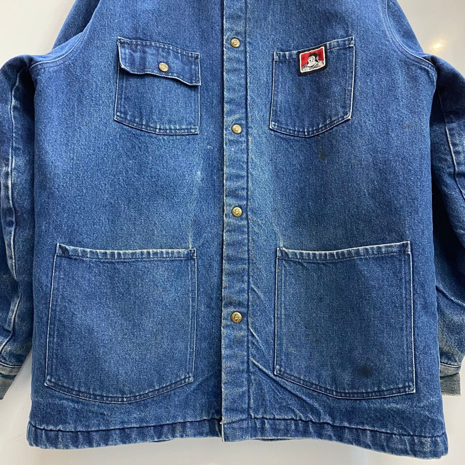 ベンデイビス BEN DAVIS 90's USA製 デニム カバーオール ブランケット