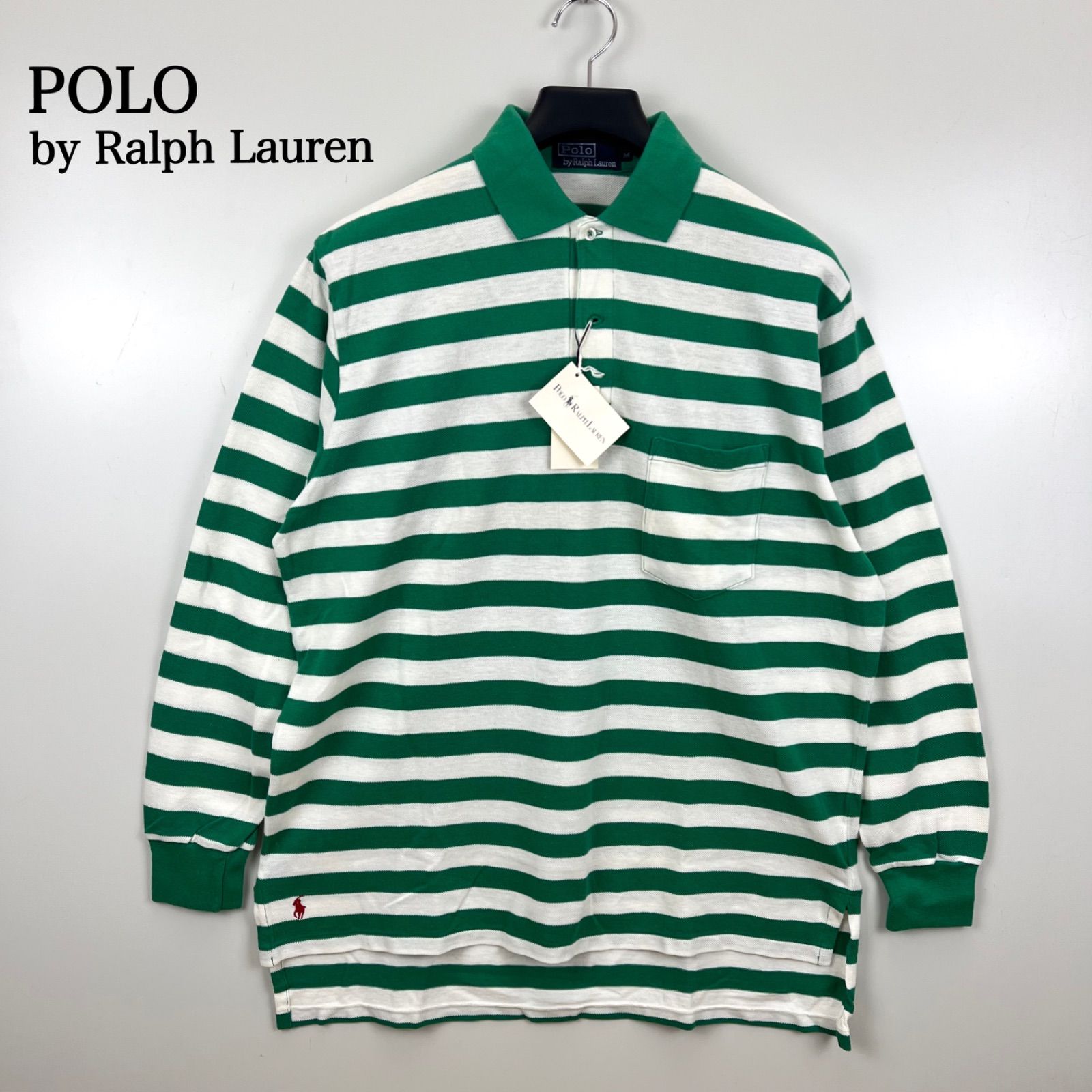 POLO by Ralph Lauren 00s archive NWT L/S polo rugger shirts M ポロ