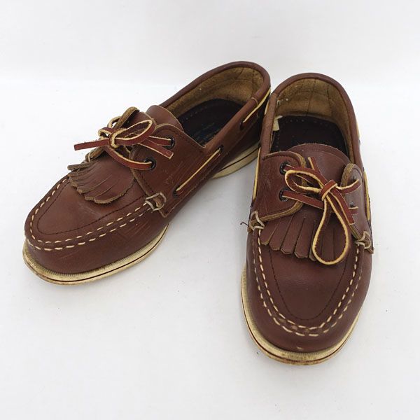 REGAL / リーガル ◇デッキシューズ/レザー/ブラウン/22cm 8038