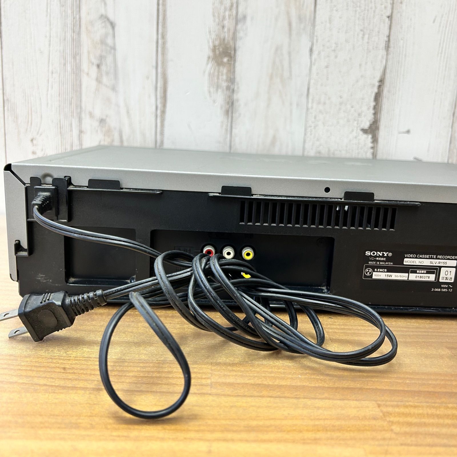 SONY VHSビデオデッキ SLV-R155 REAL×SPEED Hi-Fi 再生確認済み 電源