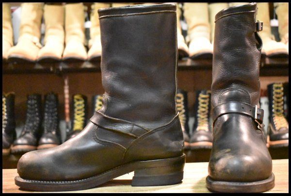 7.5E 中古 黒タグ PT91 94年】Chippewa チペワ エンジニア 27863 黒 