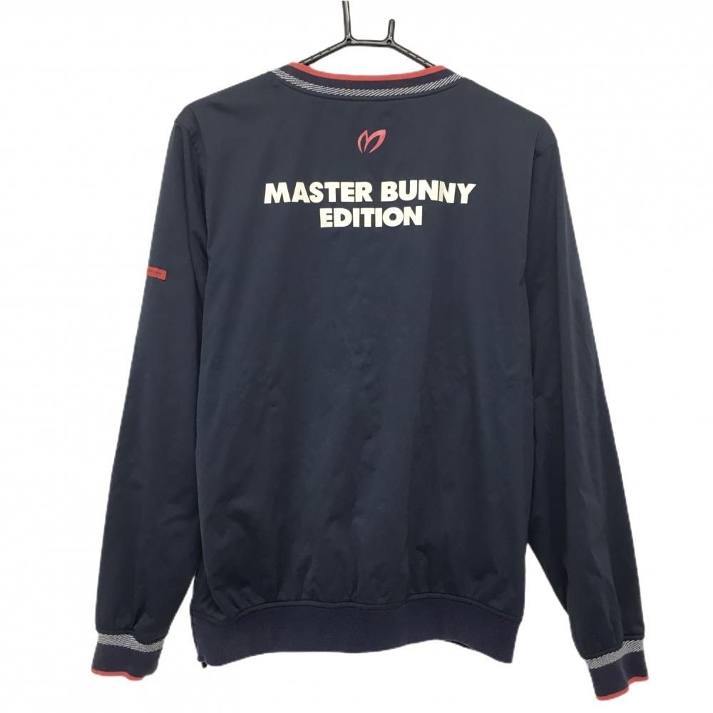 美品】マスターバニーニットジケット メッシュ 背面ロゴ メンズゴルフ