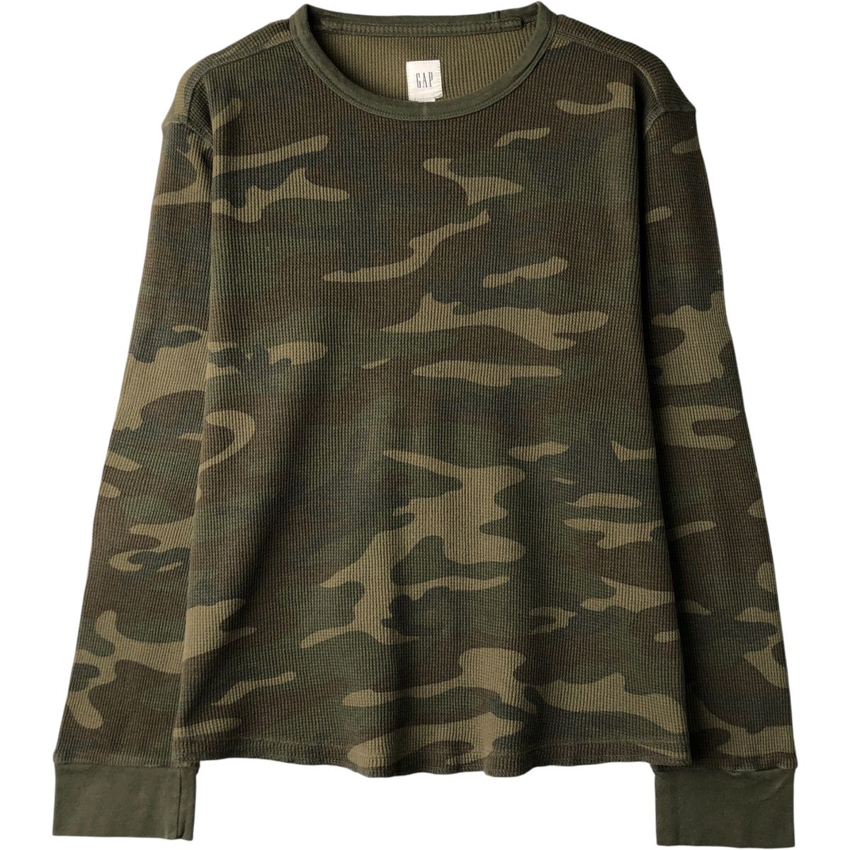 GAP ワッフル サーマル ロンt カモ 迷彩 00s - メルカリ OLD | 古着