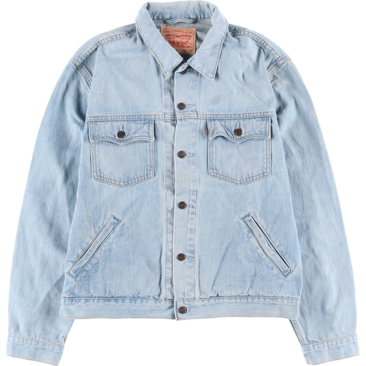 90s Levi's デニムジャケット ホワイト イーグルプリント