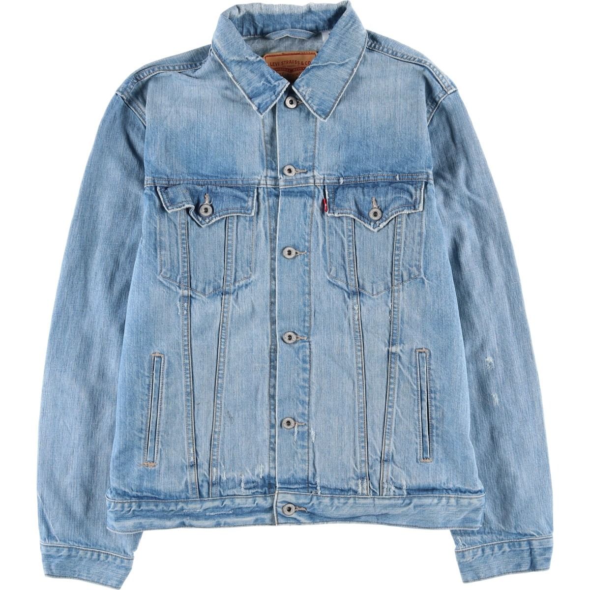 古着 00年代 リーバイス Levi's SLIM TRUCKER デニムジャケット Gジャン メンズXL相当/eaa608770 古着 00年代 リーバイス Levi's SLIM TRUCKER デニムジャケット G