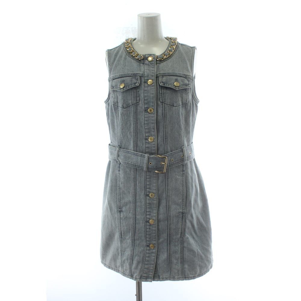 【美品】MICHAEL KORS デニムワンピース　ノースリーブ マイケルコース MICHAEL KORS 24SS スリーブレスドレス デニム