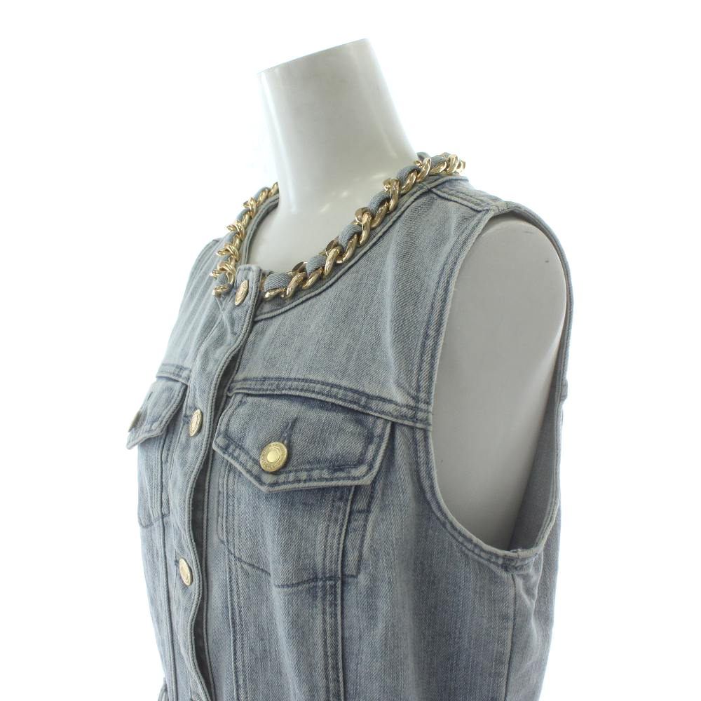 【美品】MICHAEL KORS デニムワンピース　ノースリーブ マイケルコース MICHAEL KORS 24SS スリーブレスドレス デニム