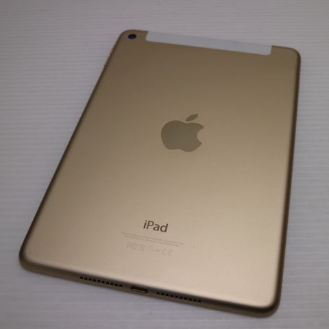 超美品 SIMフリー iPad mini 4 Cellular セルラー 64GB ゴールド 即日