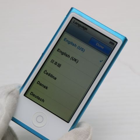 超美品 iPod nano 第7世代 16GB ブルー 即日発送 MD477J/A MD477J/A
