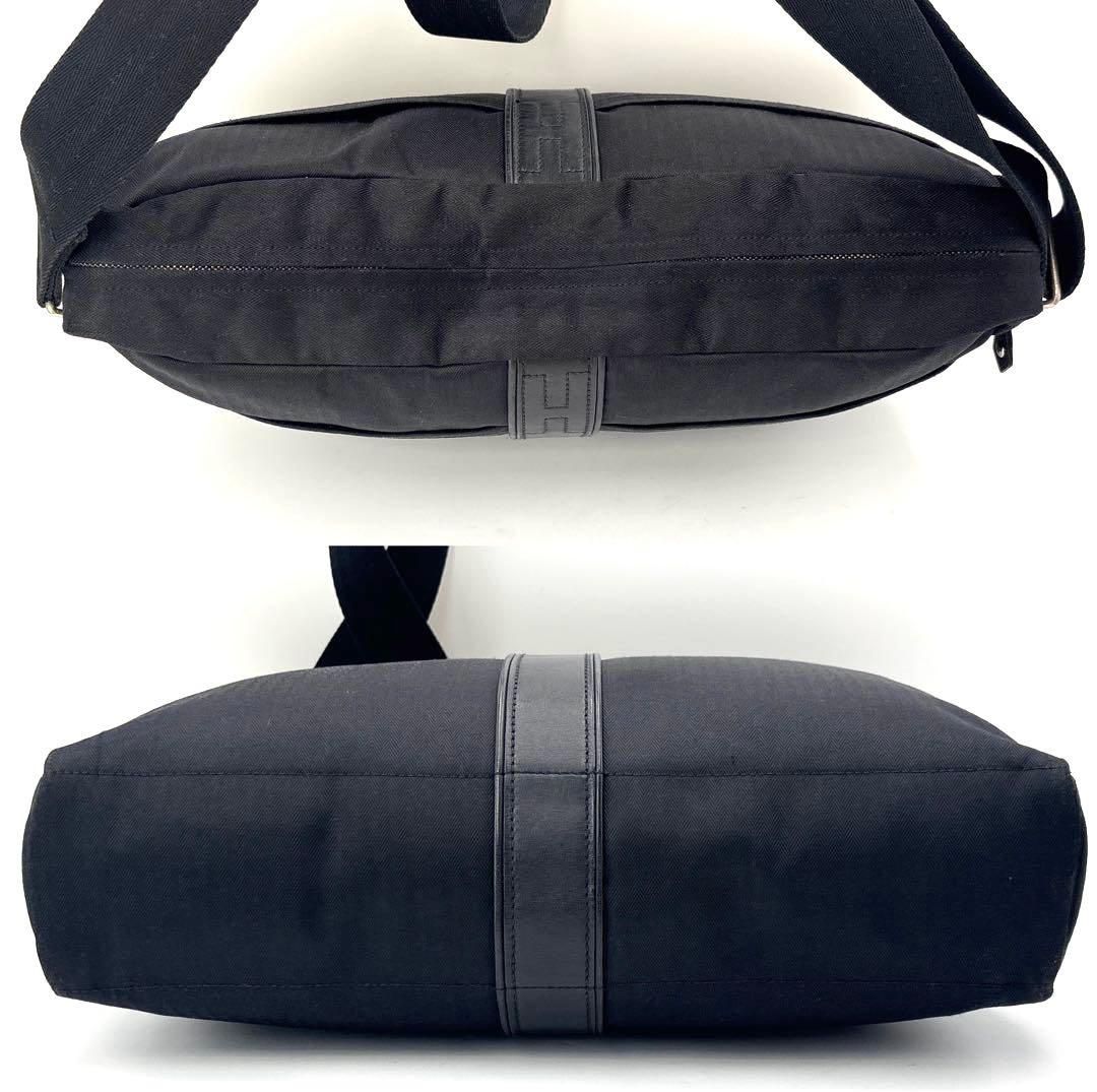 エルメス アカプルコ バサスMM トワルシェブロン ショルダーバッグ