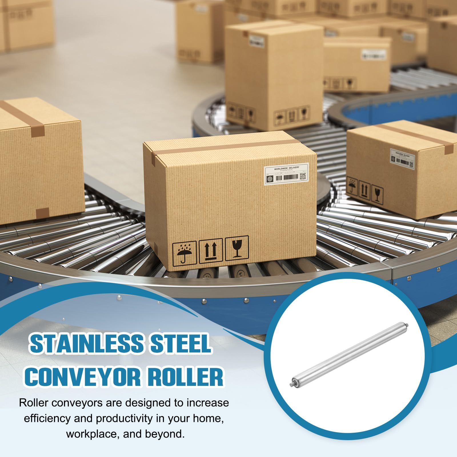 ステンレス鋼コンベヤーローラー