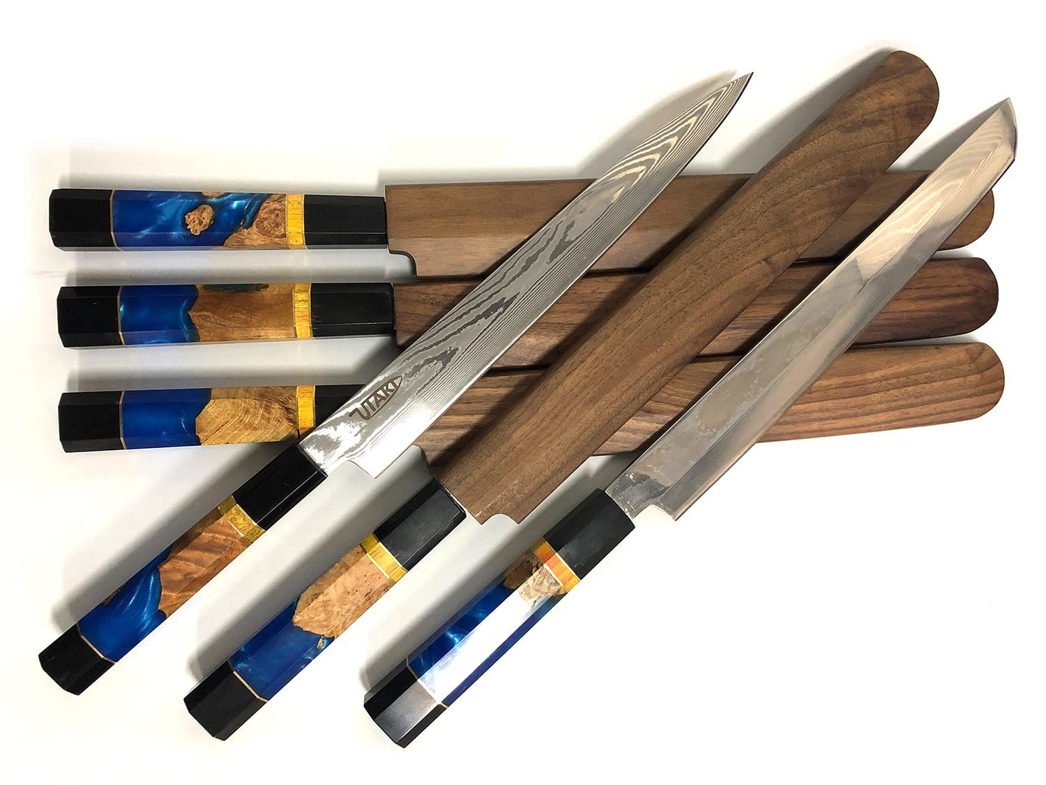  Utaki 先丸蛸引き包丁 刃渡り275 関東型刺身 Valkyrie ヴァルキュリア 67層ダマスカス クルミの天然木鞘付き その他 製菓 製パン用品