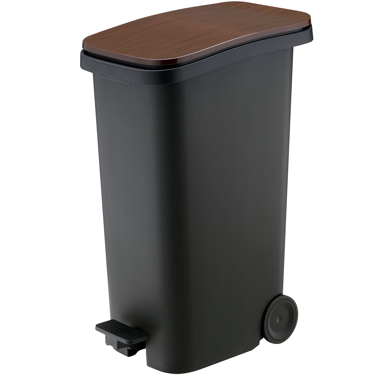 リス ゴミ箱 ペダル ダストボックス キャスター付き ウッド 31 L smooth 日本製