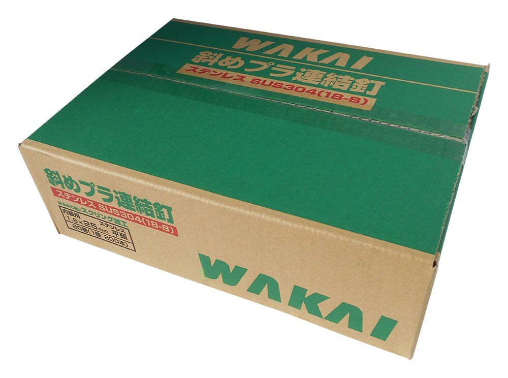 WAKAI 斜めプラ 釘 ステンレス スクリング 平頭 1.6 X 25 mm W 6025 SH