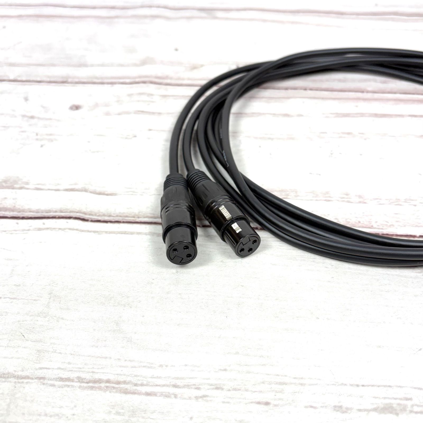 CANARE L-4E6S BLACK XLR マイクケーブル 2m 2本セット - メルカリ