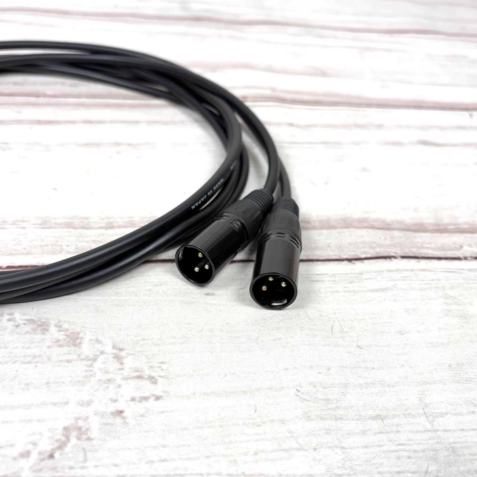 CANARE L-4E6S BLACK XLR マイクケーブル 2m 2本セット - メルカリ