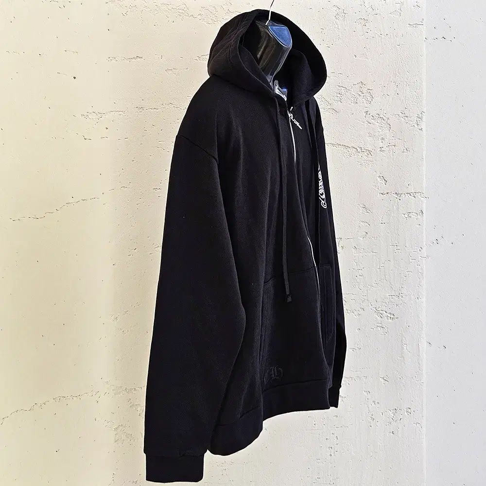 XL 未使用 CHROME HAEATS クロムハーツ ホースシュー フーディー ジップアップ ブラック C0112C120