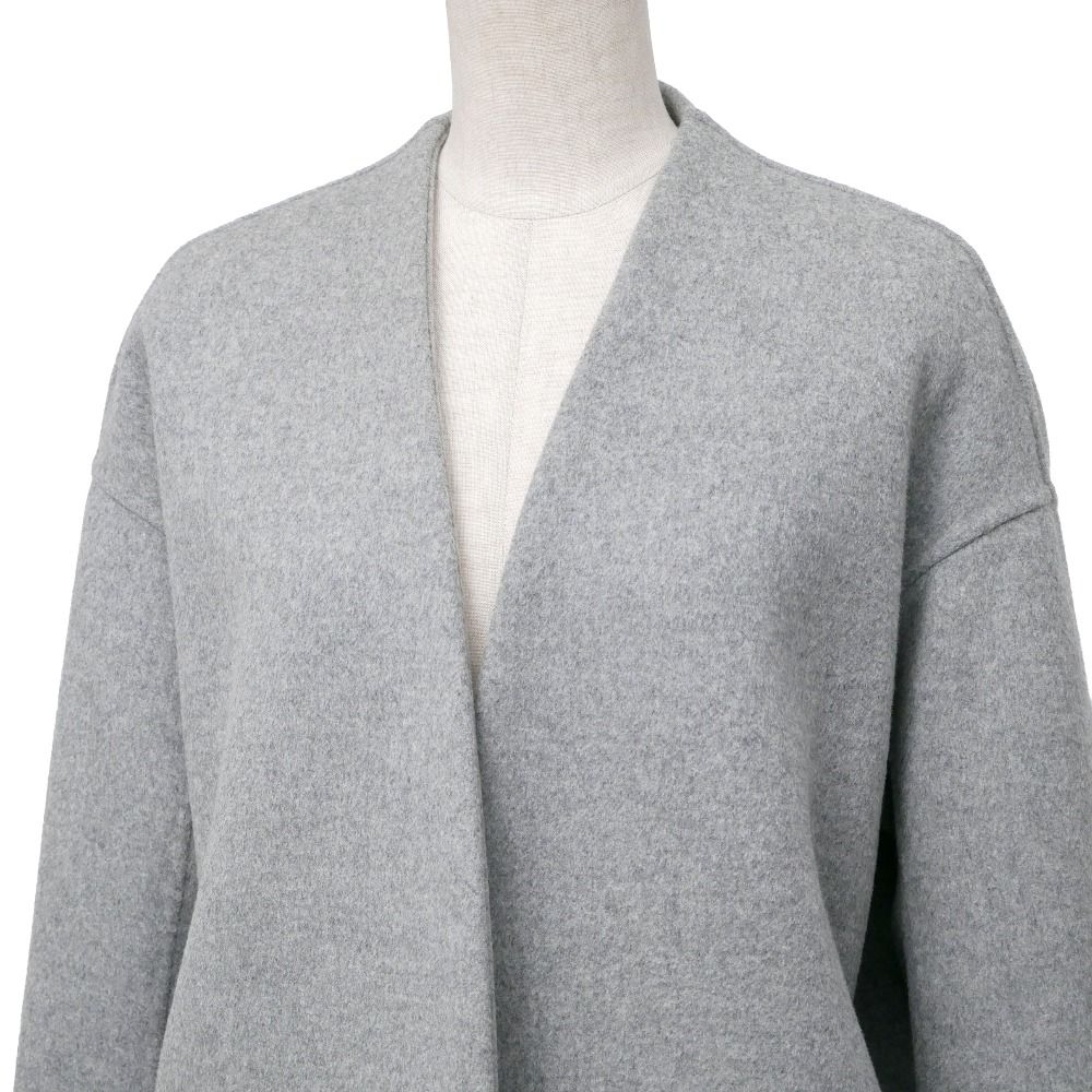 ENFOLD エンフォルド コート サイズ36 ノーカラー ロングコート ダブル