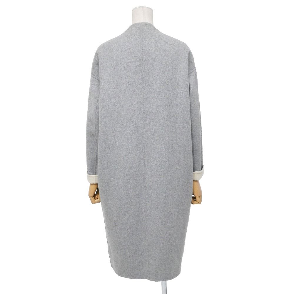 ENFOLD エンフォルド コート サイズ36 ノーカラー ロングコート ダブル