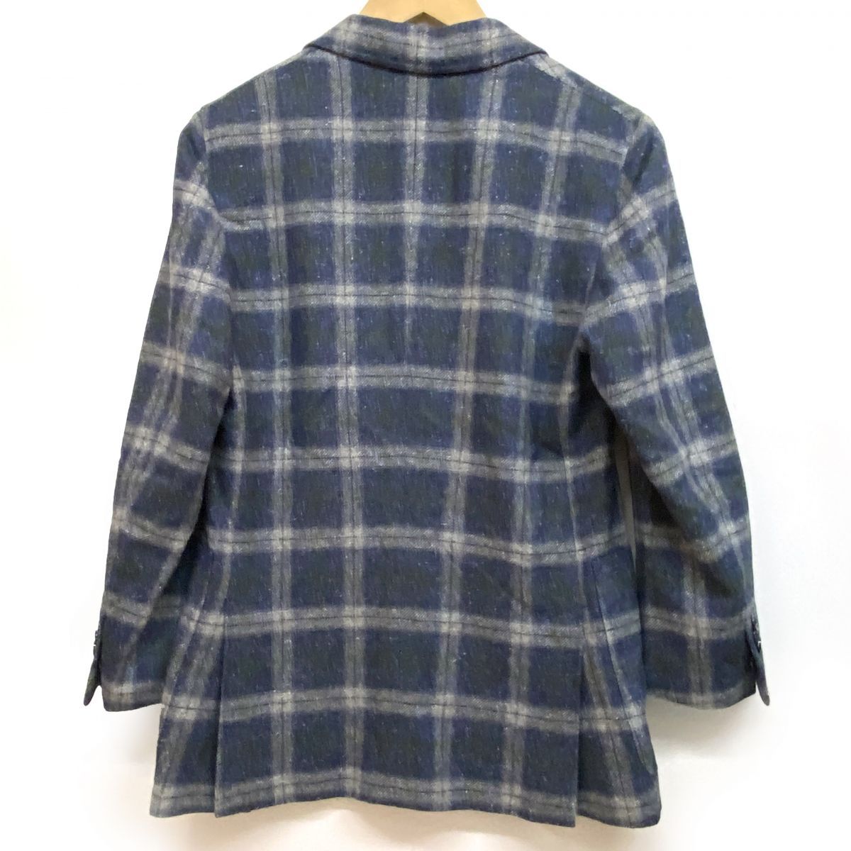 Belvest ベルベスト テーラードジャケット チェック柄 ウール シルク混