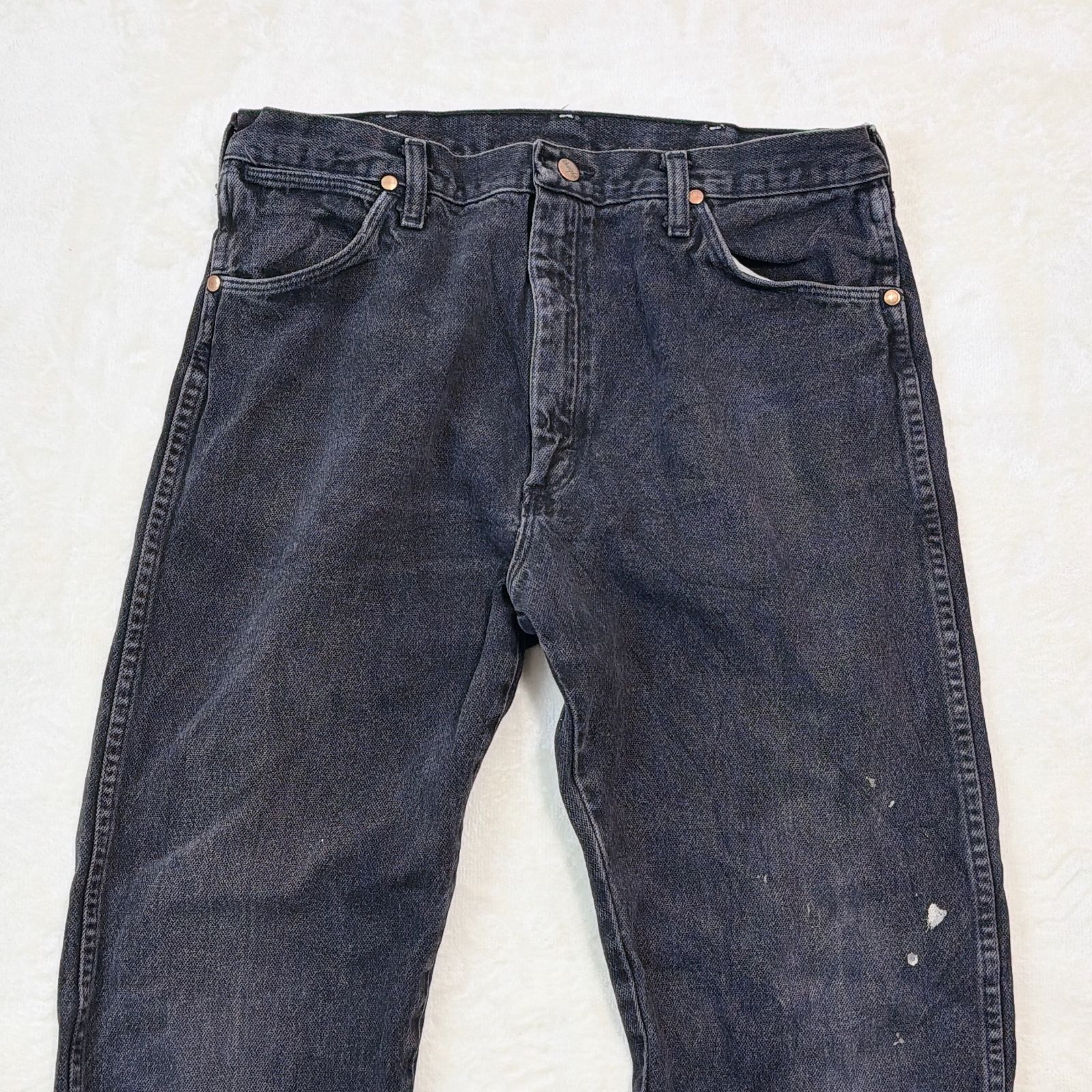 Wrangler made in U.S.A W36L32 ブラックデニム 13MWZWK ストレート