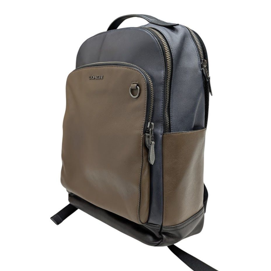 COACHコーチ リュック ブリーカー ビジネス A4可バイカラー ブラウン 極美品 COACH コーチ ブリーカー バックパック ビジネスバッグ