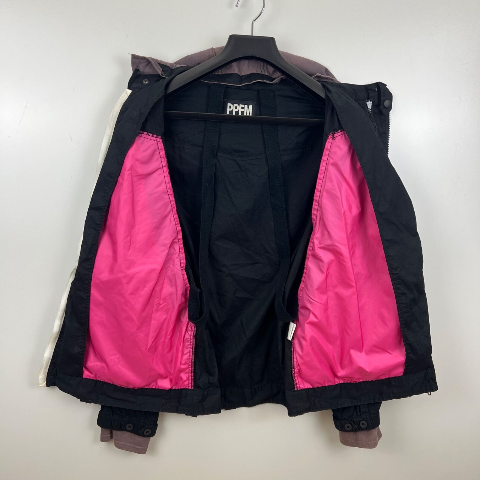 PPFM 2008 archive Hoodie Docking cotton riders jacket L ピーピー