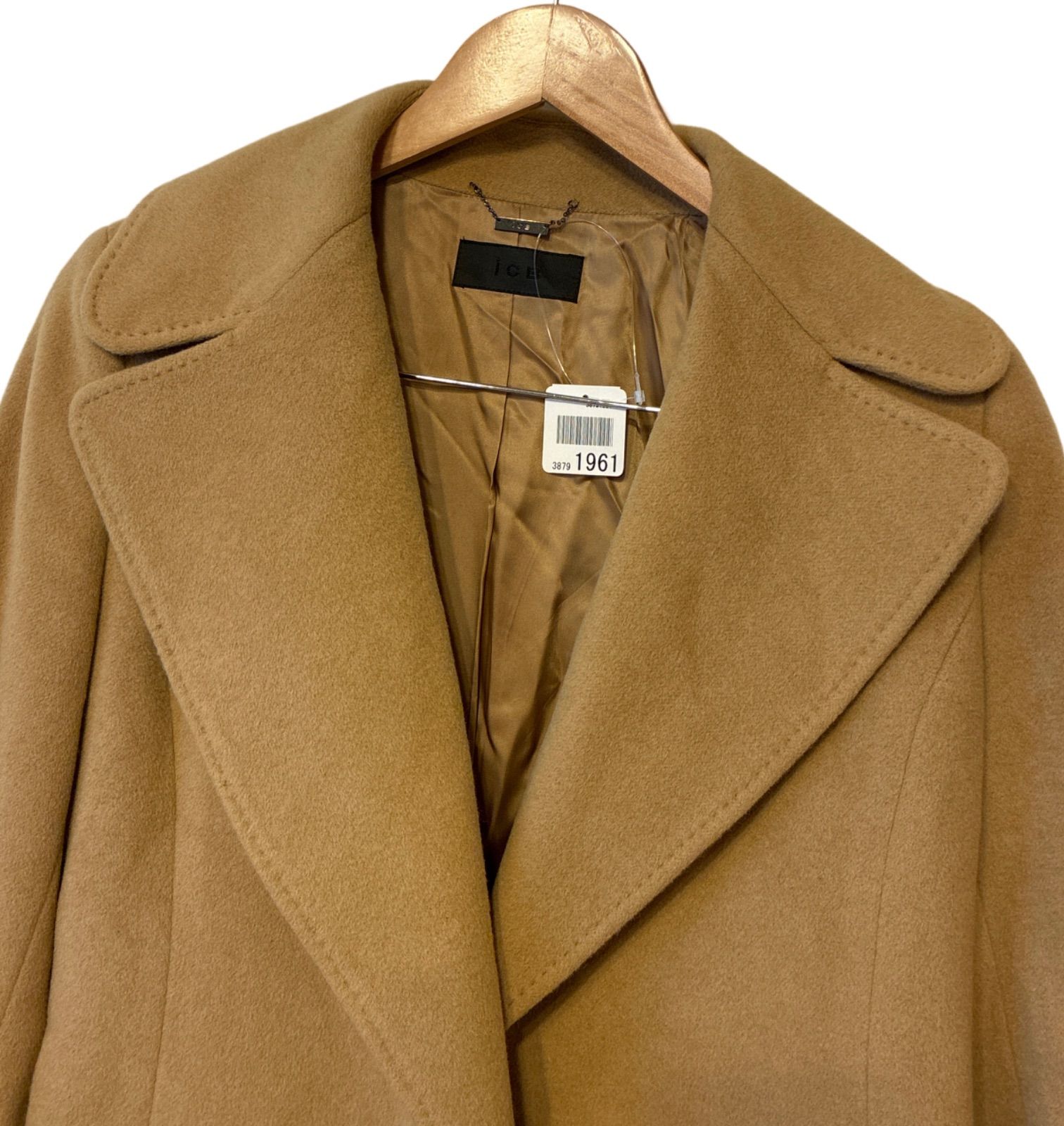 iCB アイシービー ロングコート レディース ベージュ サイズ4【ZK84