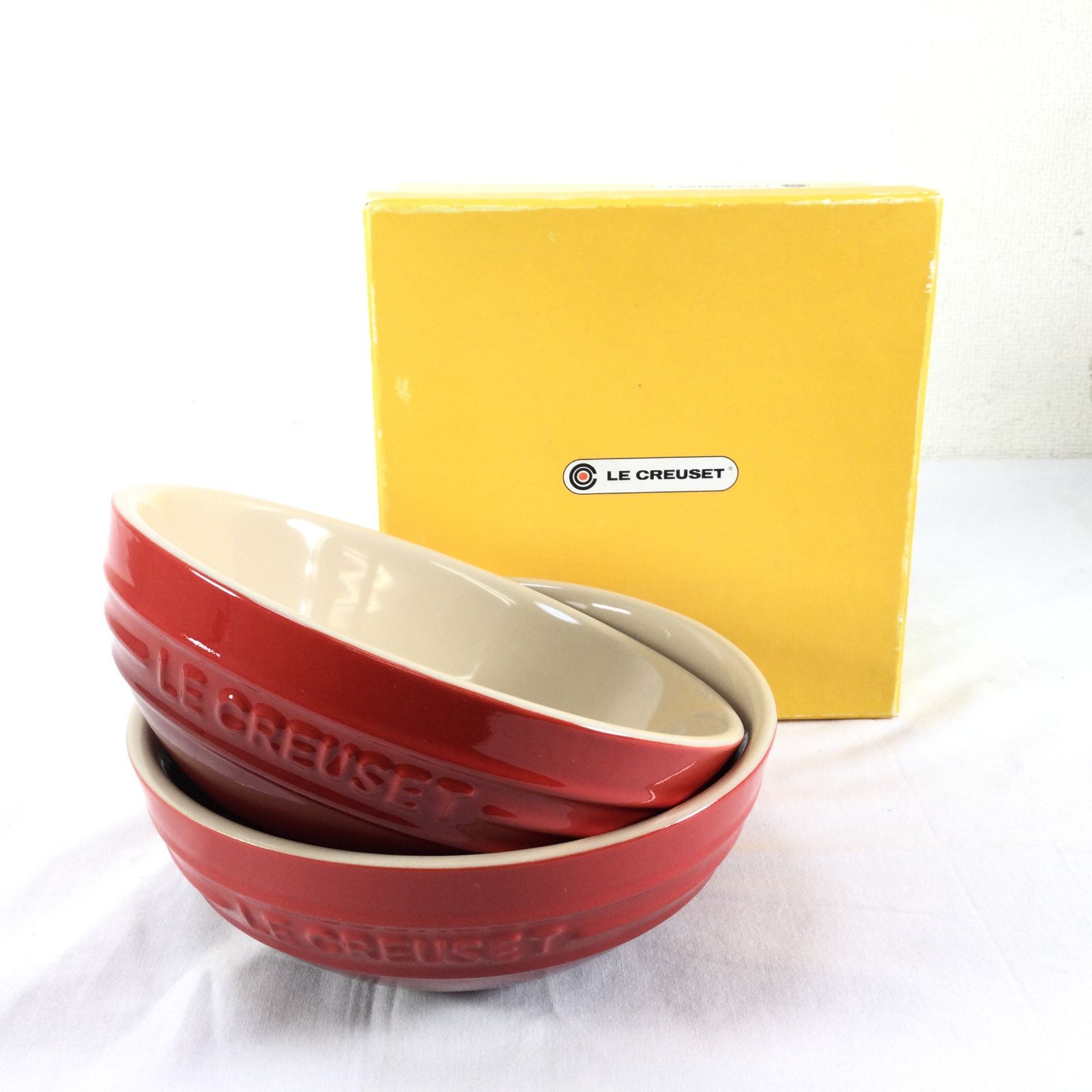 LE CREUSET ル・クルーゼ マルチボウル 15cm 2セット ペア 箱付き 食器