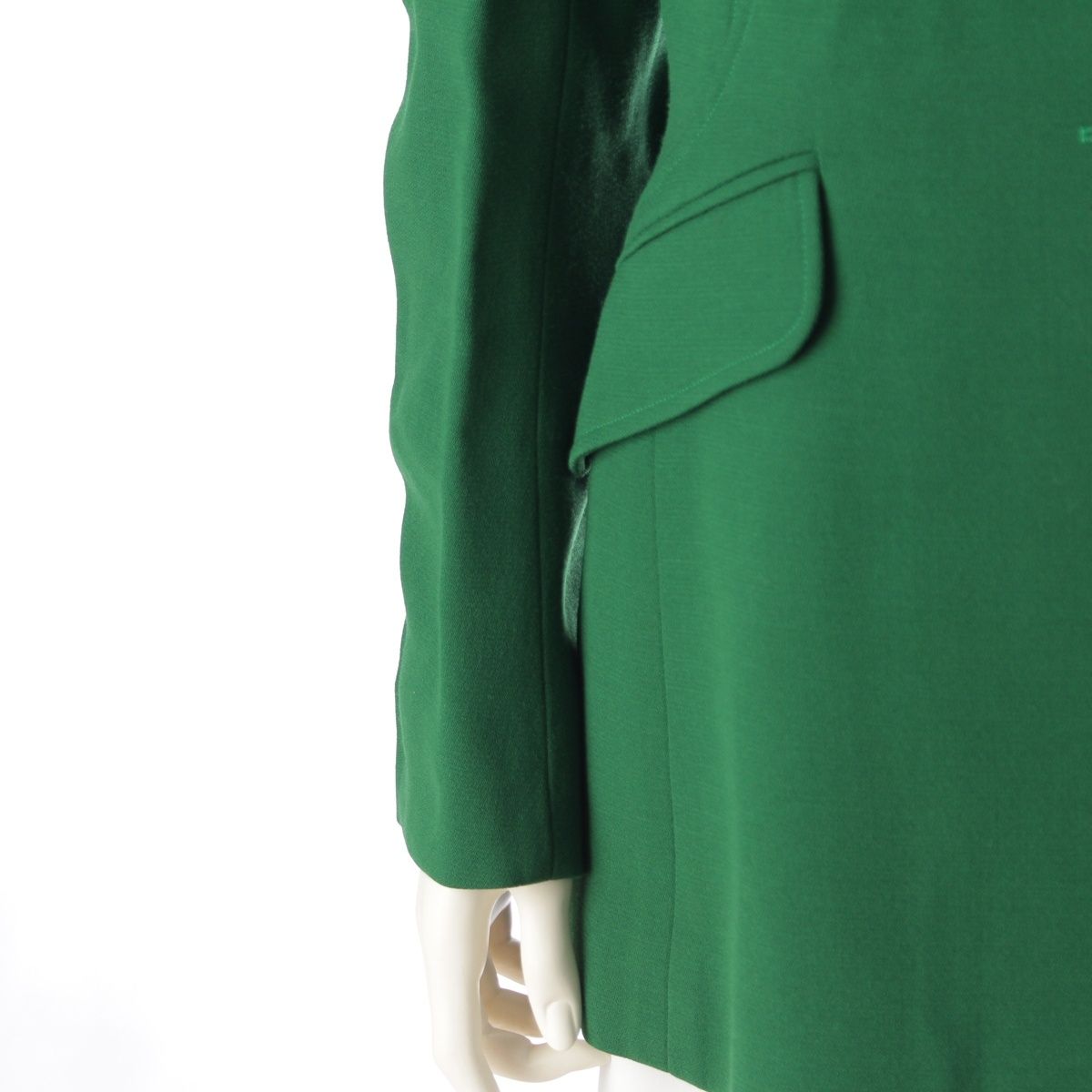 エルメス ウール テーラードジャケット グリーン 40【中古】 - メルカリ