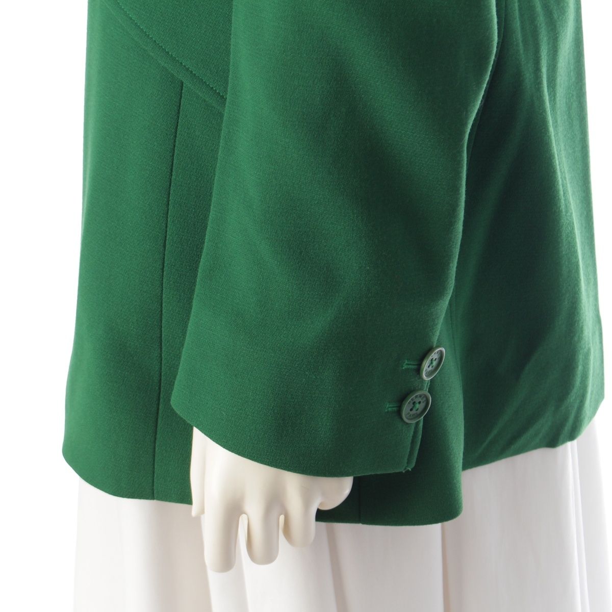 エルメス ウール テーラードジャケット グリーン 40【中古】 - メルカリ