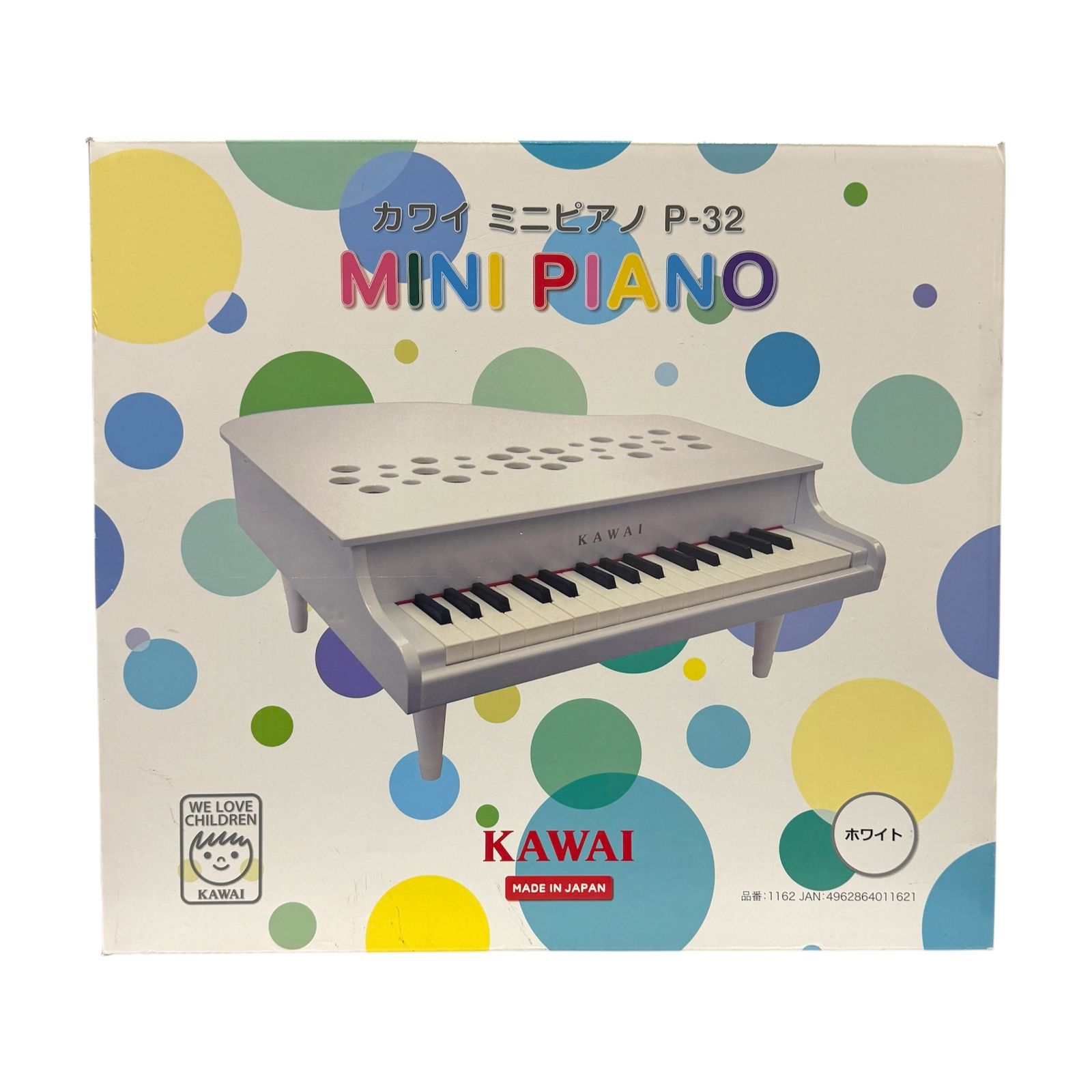 カワイ ミニピアノ 32鍵 P-32 1162 ホワイト KAWAI MINI PIANO 日本製