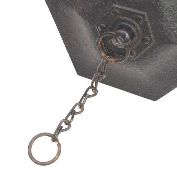 レトロ　南部鉄器　風鈴　六角　大型　未使用 レトロ 南部鉄器 風鈴 六角 大型 未使用 レトロ 南部鉄器 風鈴 六角