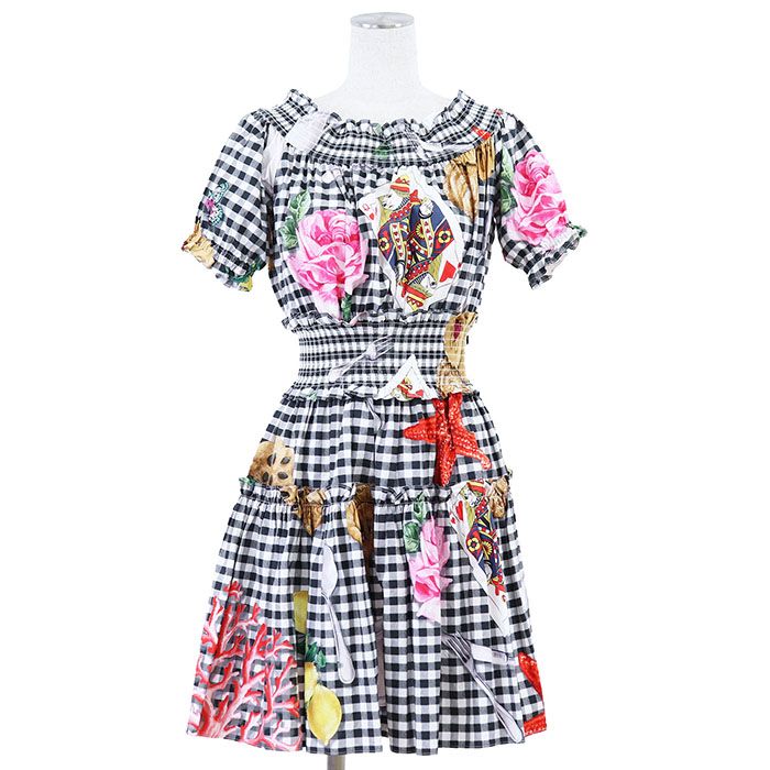 美品】DOLCE & GABBANA ドルチェ ＆ ガッバーナ ワンピース ギンガム