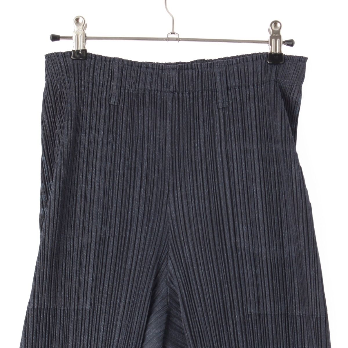 プリーツプリーズ イッセイミヤケ デニム転写 プリーツ パンツ