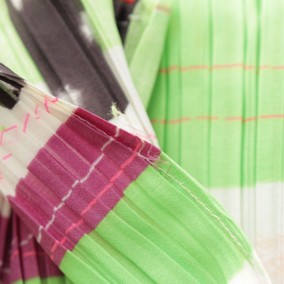 イッセイミヤケ 総柄 ノースリーブ ワンピース ドレス IM04FH926  