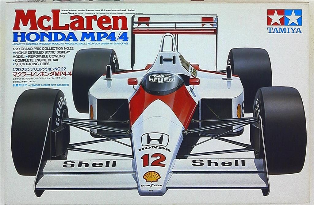タミヤ 1/20グランプリコレクション マクラーレンホンダMP4/4 22