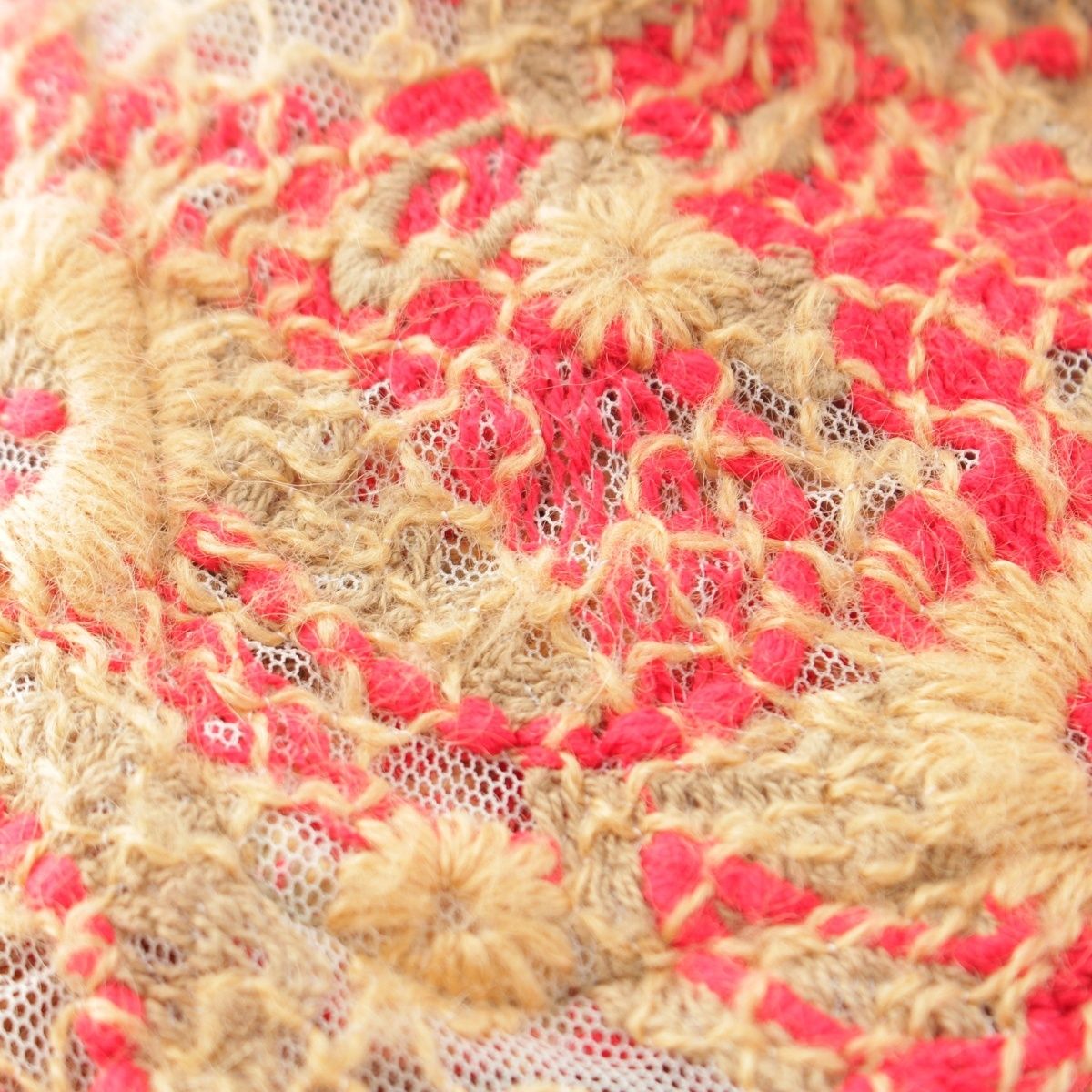 コムデギャルソン AD2003 コットン ウール 総刺繍 レース 燕尾