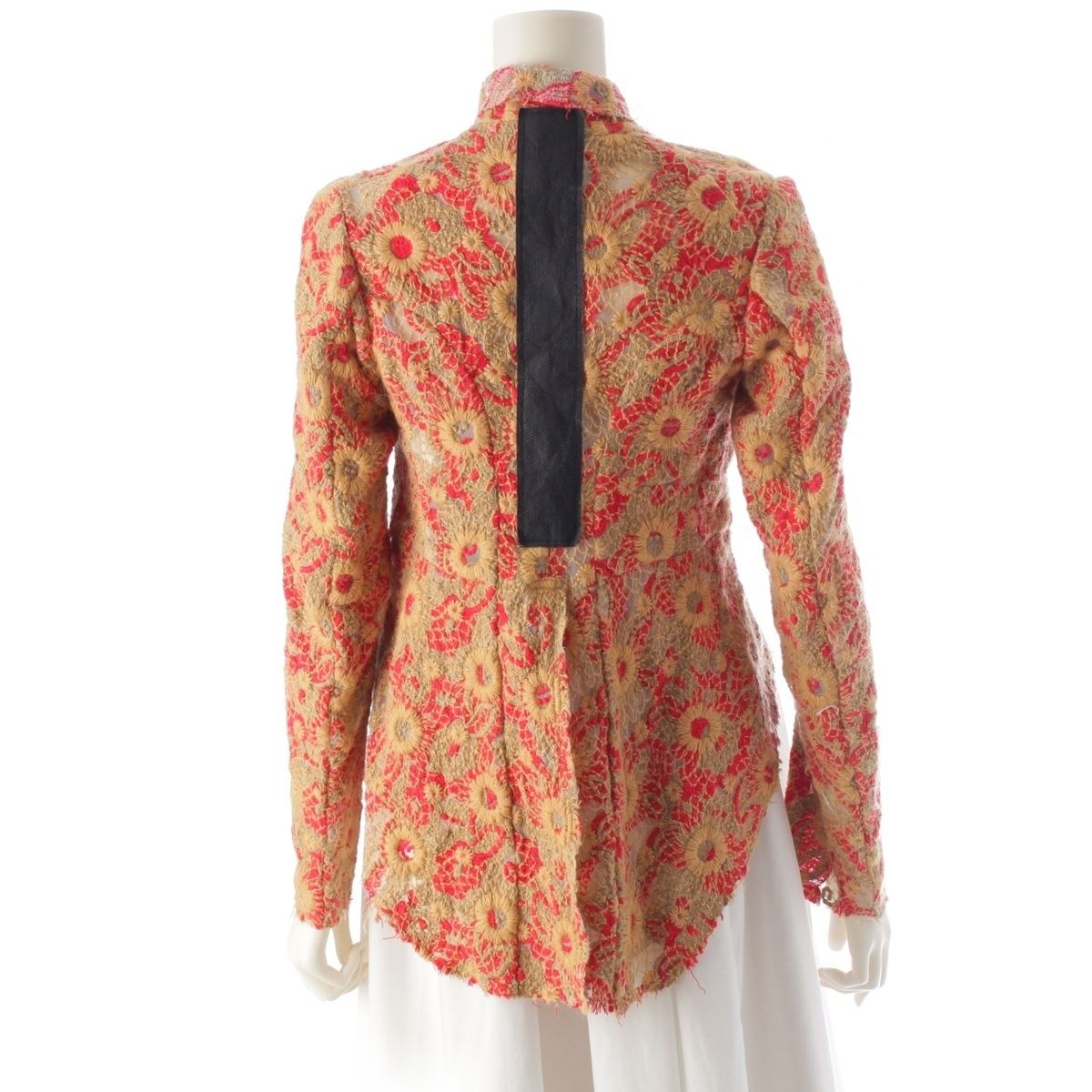 コムデギャルソン AD2003 コットン ウール 総刺繍 レース 燕尾