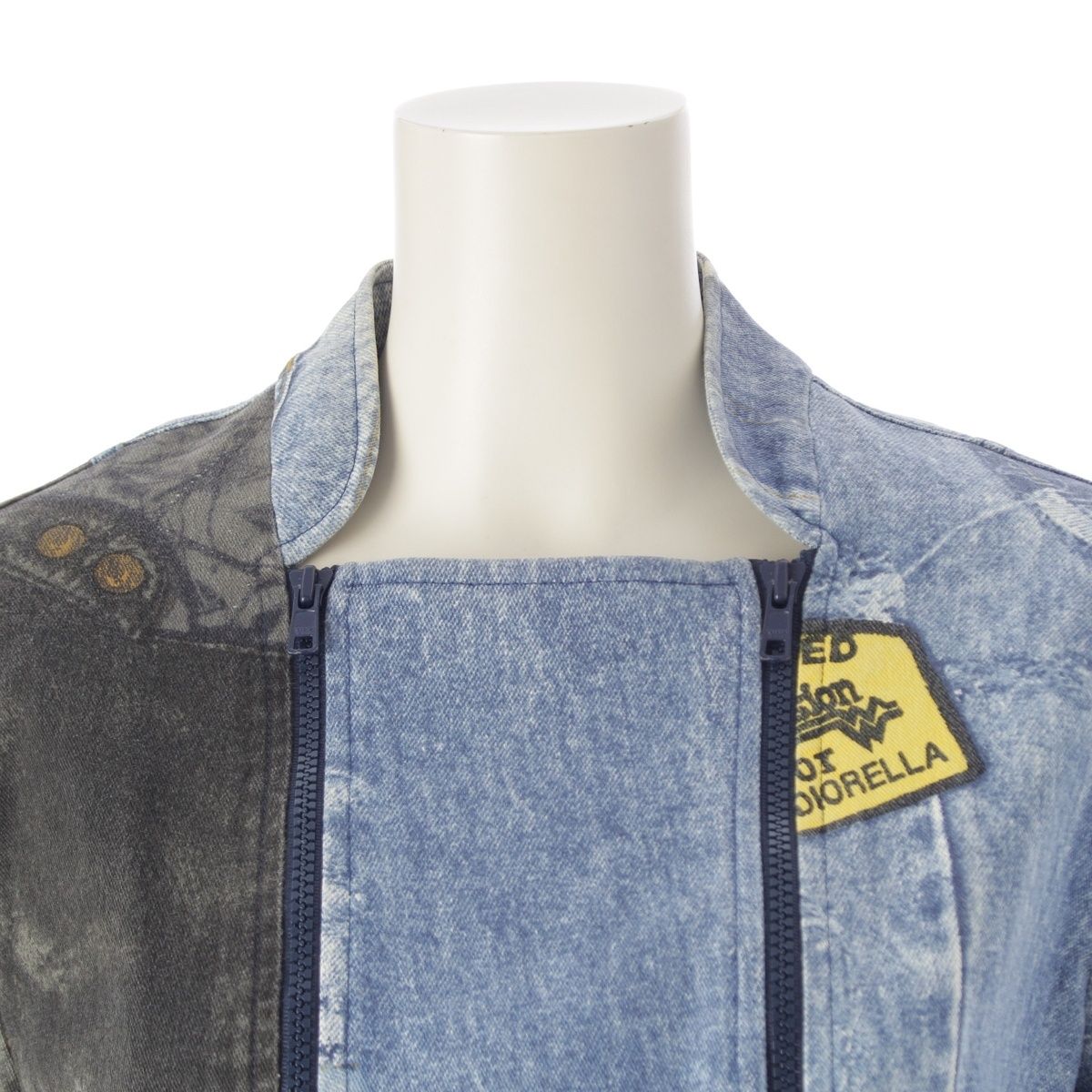 クリスチャンディオール 2001年 ガリアーノ期 転写プリント ダブル