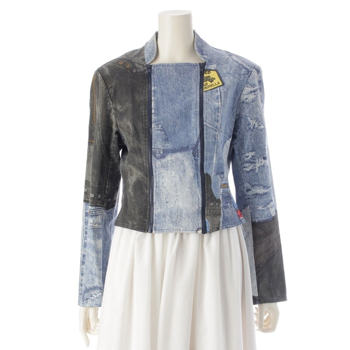 クリスチャンディオール 2001年 ガリアーノ期 転写プリント ダブル