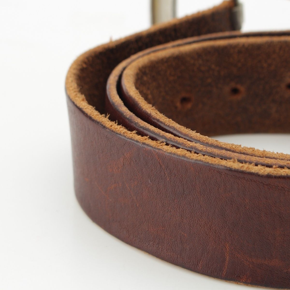 マルタンマルジェラ レザー 10 シルバー金具 ベルト ブラウン【中古