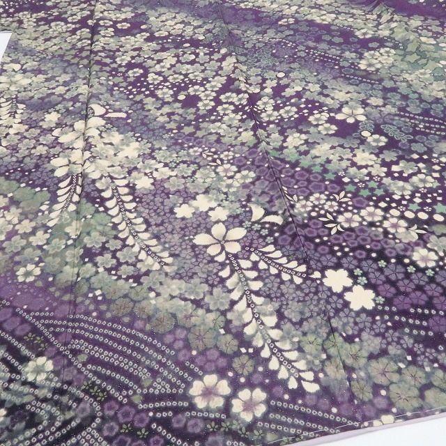 さが美謹製 正絹 トールサイズ“清らかな美しさを活ける桜と椿”訪問着 B-31 さが美謹製 正絹 トールサイズ“清らかな美しさを活ける桜と椿”訪問着